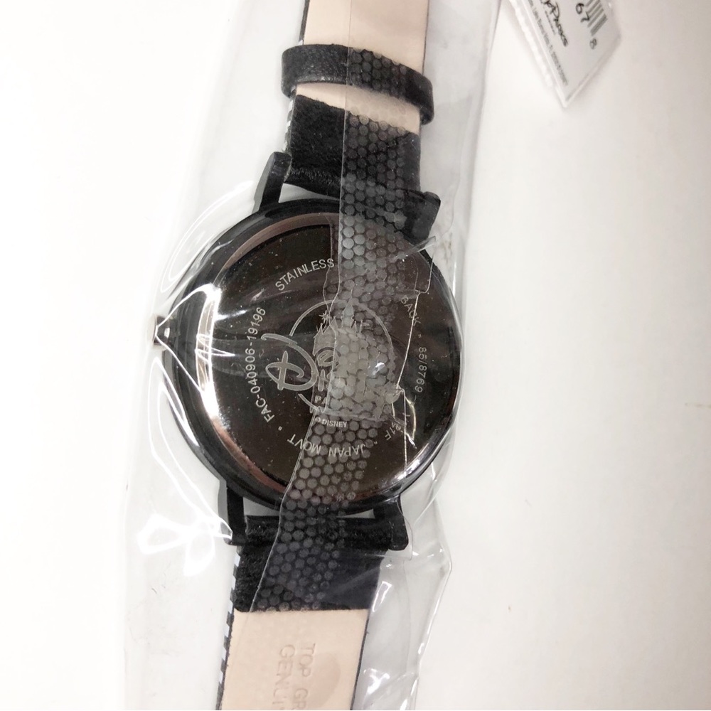 Disney Parks Collection Mickey Mouse Hands on Hips Black White Stripes Watch - Picture 6 of 8